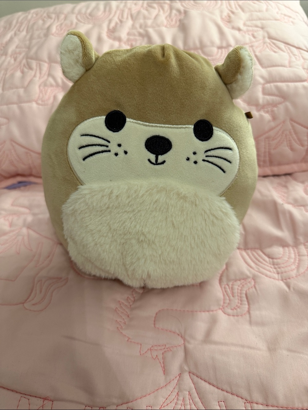 Squishmallows Hampster Plush Pillow with Brand Tag